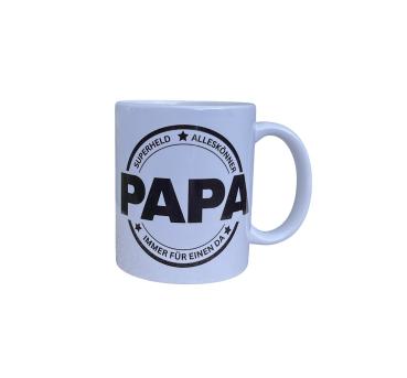 Keramiktasse Papa personalisiert Namenstasse Vatertag Kaffeetasse Kaffeebecher Teetasse - Artikel Nr. 1100061